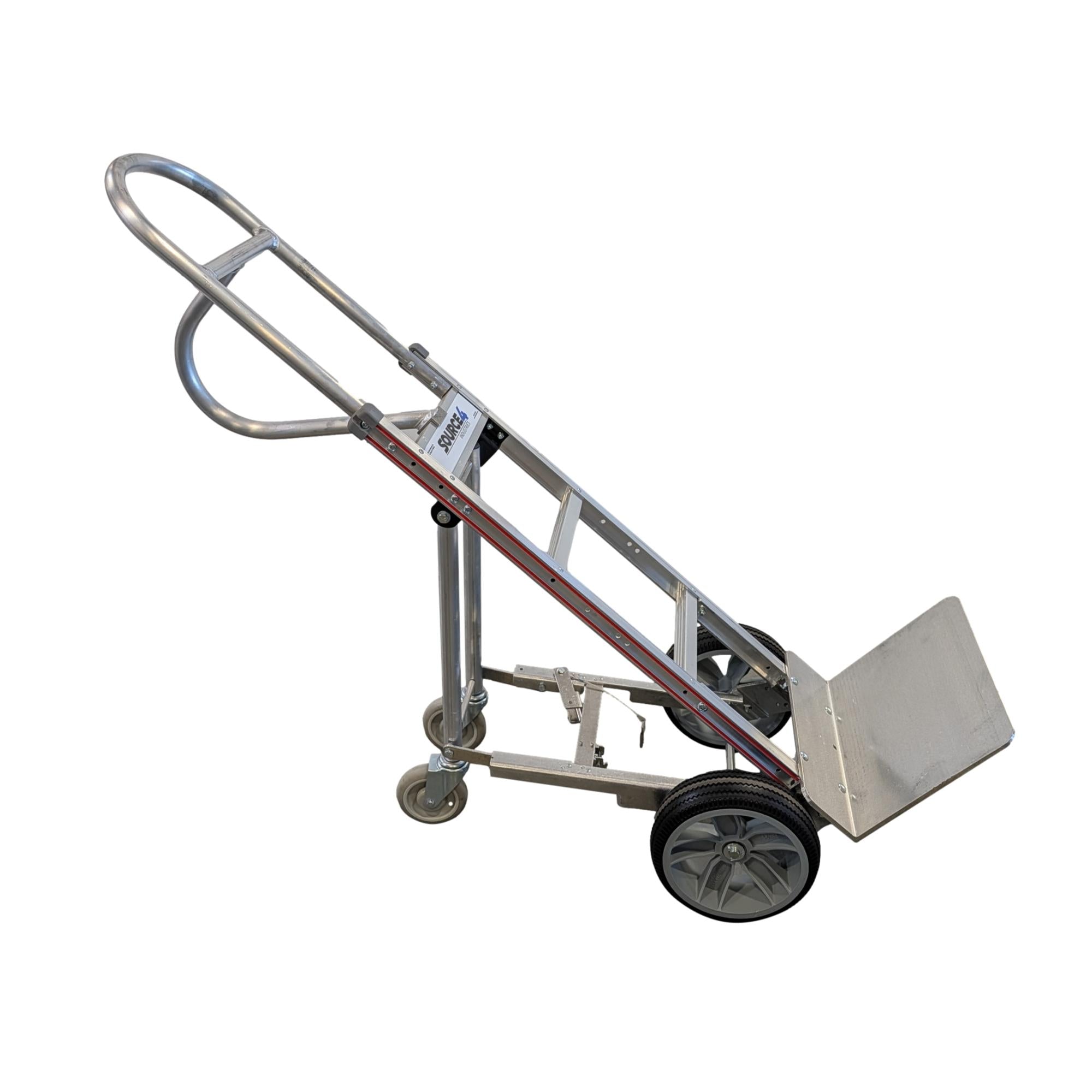 B&P Aluminum Hand Truck 60" w/ 4th Wheel Attachment - 600lb Capacity additional view