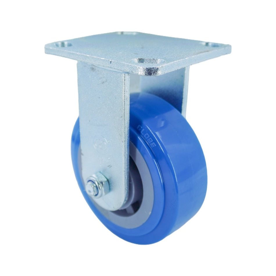 5in x 2in PU Top Plate Rigid Caster - 772 lbs