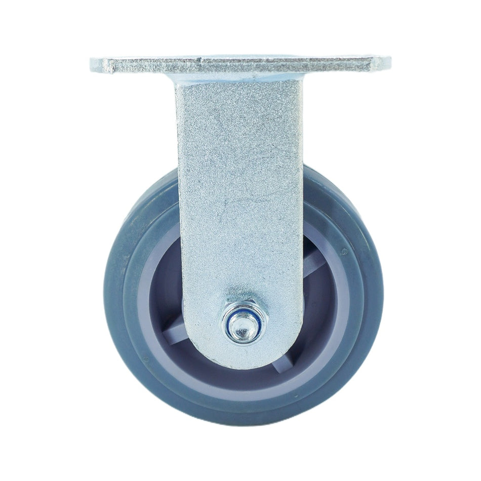 5in x 2in TPR Top Plate Rigid Caster - 397 lbs