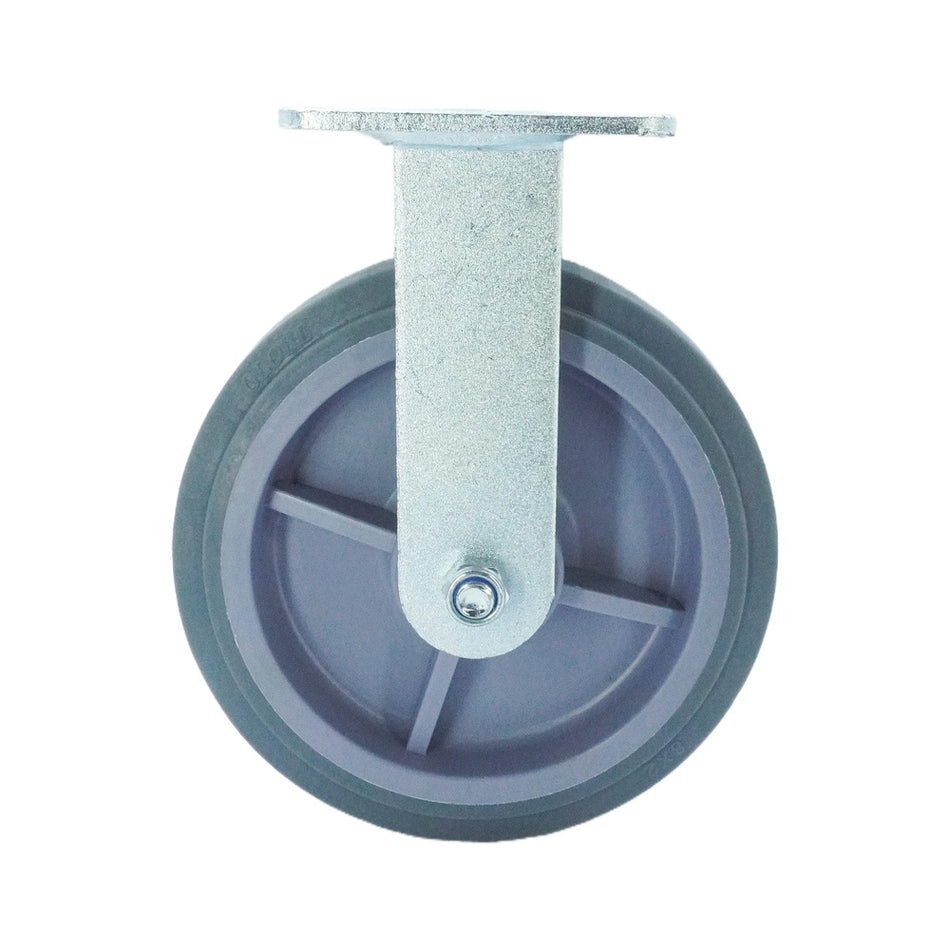 7.75in x 2in TPR Top Plate Rigid Caster - 683 lbs