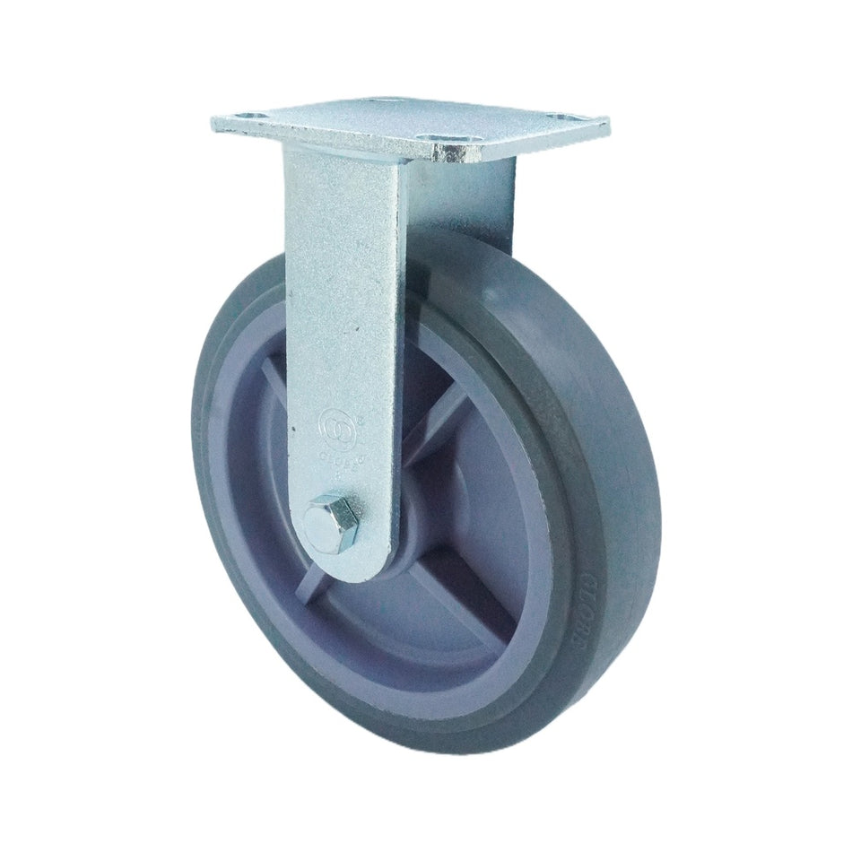 7.75in x 2in TPR Top Plate Rigid Caster - 683 lbs