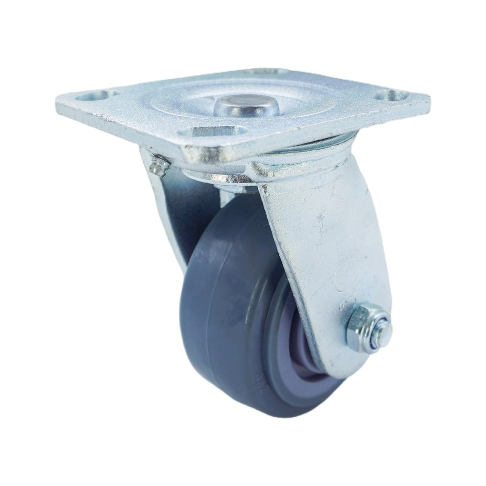 4in x 2in TPR Top Plate Swivel Caster - 353 lbs