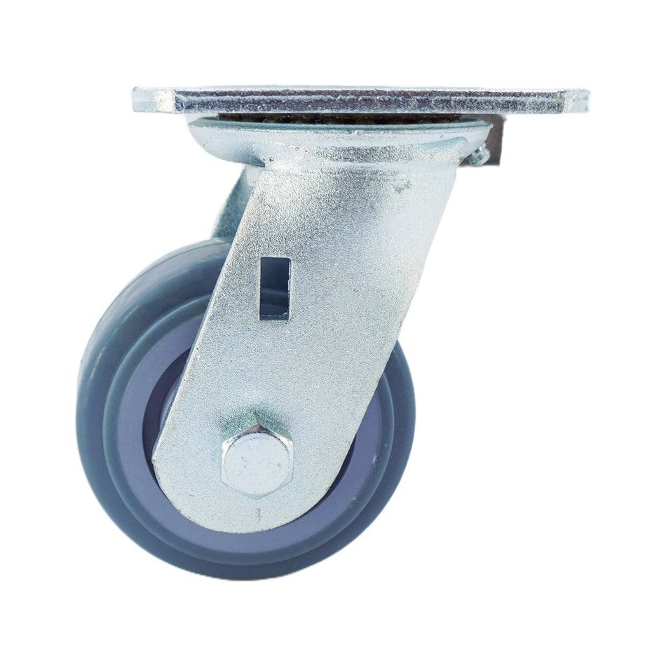4in x 2in TPR Top Plate Swivel Caster - 353 lbs
