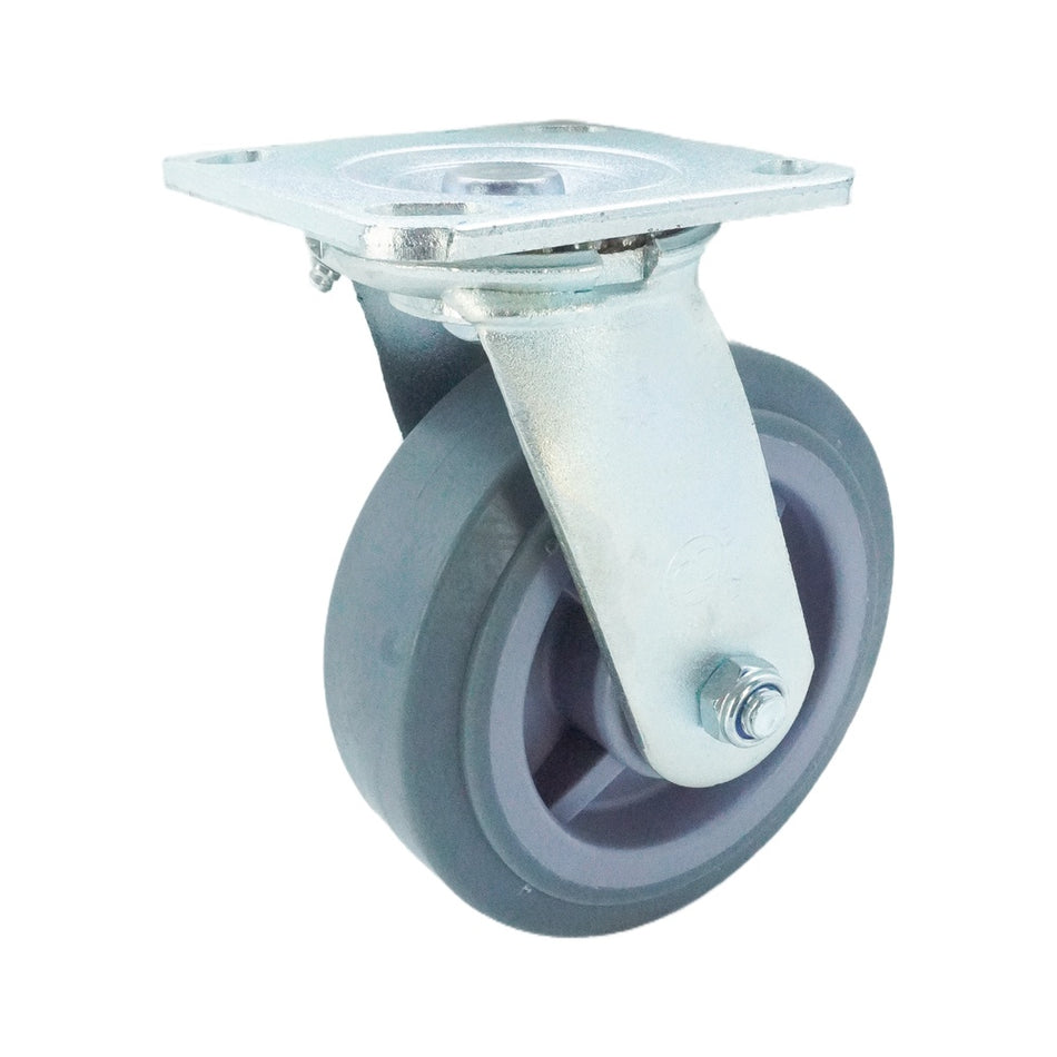 6in x 2in TPR Top Plate Swivel Caster - 617 lbs