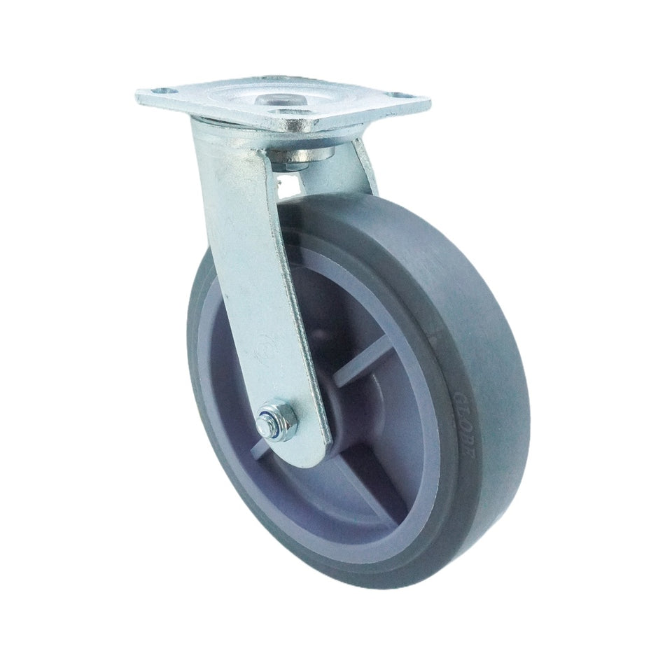 7.75in x 2in TPR Top Plate Swivel Caster - 683 lbs