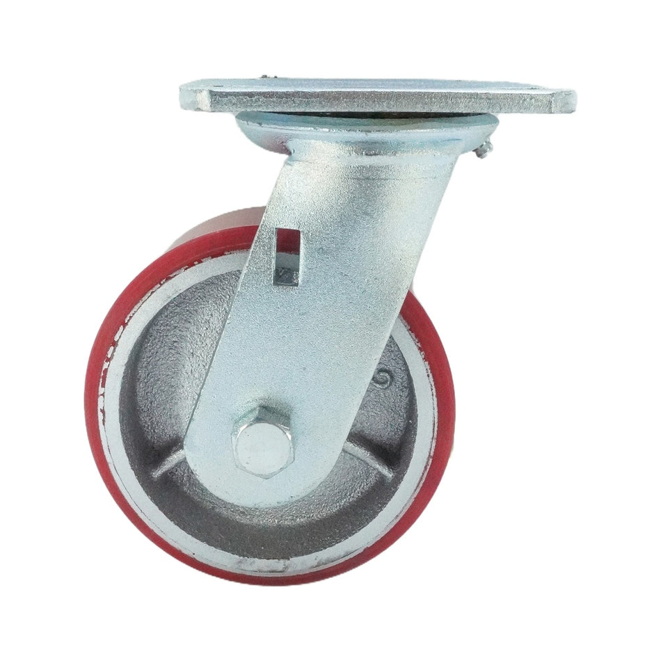 5in x 2in PU (Iron Core) Top Plate Swivel - 772 lbs