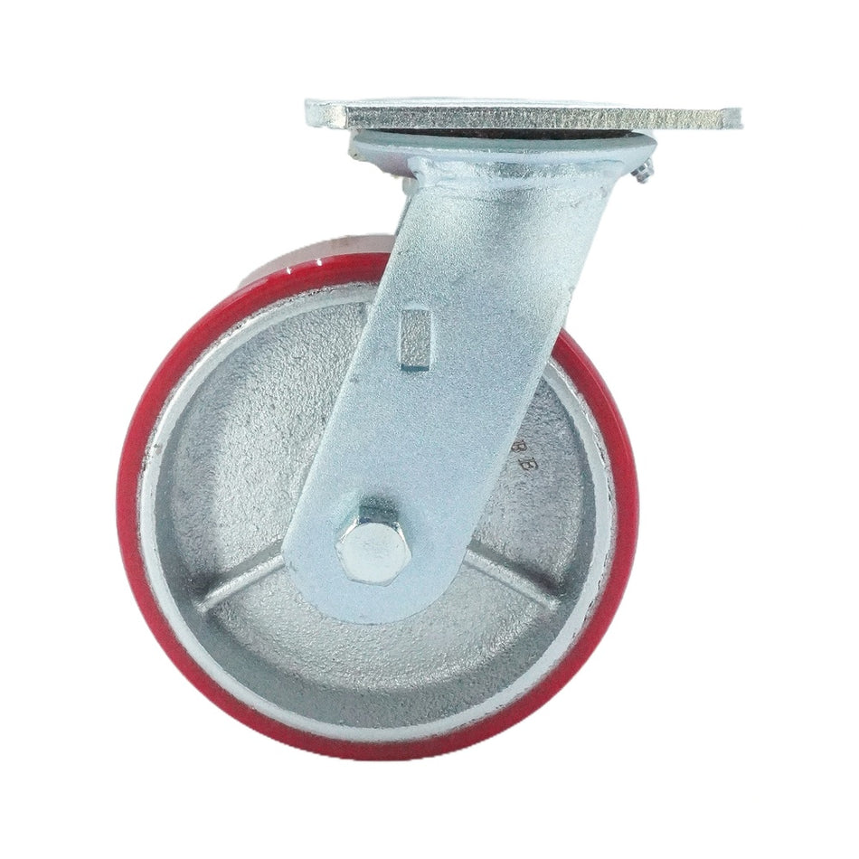 6in x 2in PU (Iron Core) Top Plate Swivel - 904 lbs