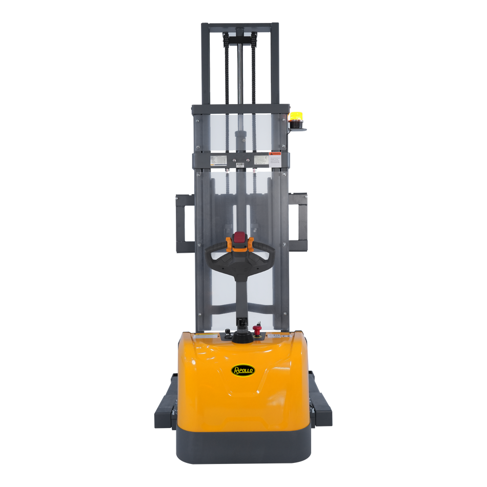 Full Electric Walkie Stacker 3300lbs Cap. Straddle Legs with 118in lifting