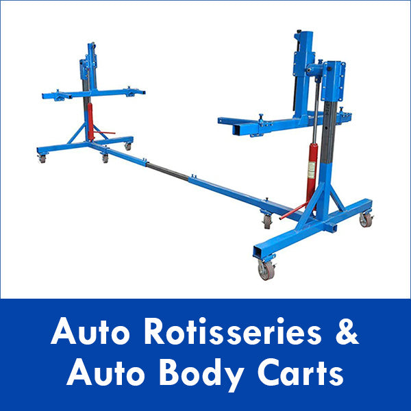 (Auto Rotisserie Image) AutoTwirler® offers three top-notch automobile rotisseries. The AutoTwirler Classic is the original fixed-height car body rotisserie. An exterior lifting device is needed to position the car frame or body 3 to 3.5 ft.