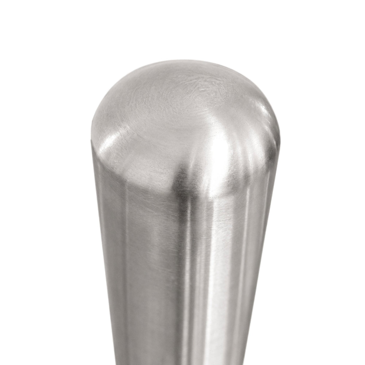 Representative 36-inch model: Rounded top and polished stainless steel finish of the BBPSS436 bollard. Used for the BBPSS442 42-inch preorder.