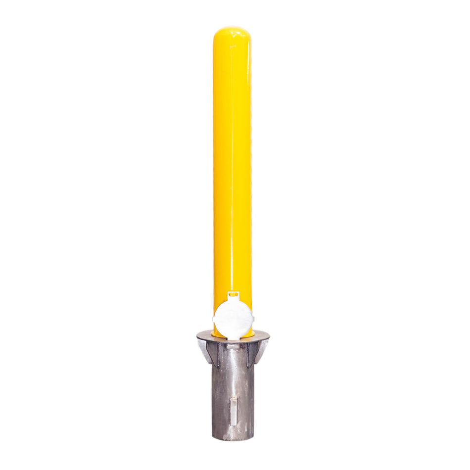 4" x 36" Removable Yellow Steel Bollard