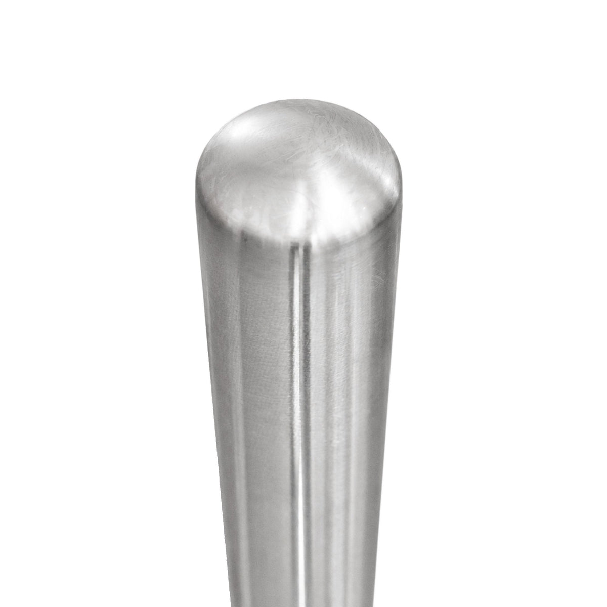 Representative 36-inch model: Rounded top and polished finish of the BRSS436 removable stainless steel bollard. Used for the BRSS442+SLV40 42-inch preorder.