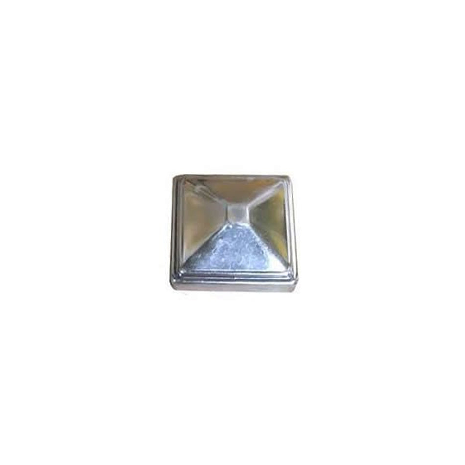 Handle-It Silver Metal Post Cap for Heavy Duty Guardrails - GR-CAP