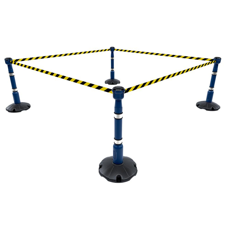 Skipper 36M Retractable Post & Base Barrier Kit
