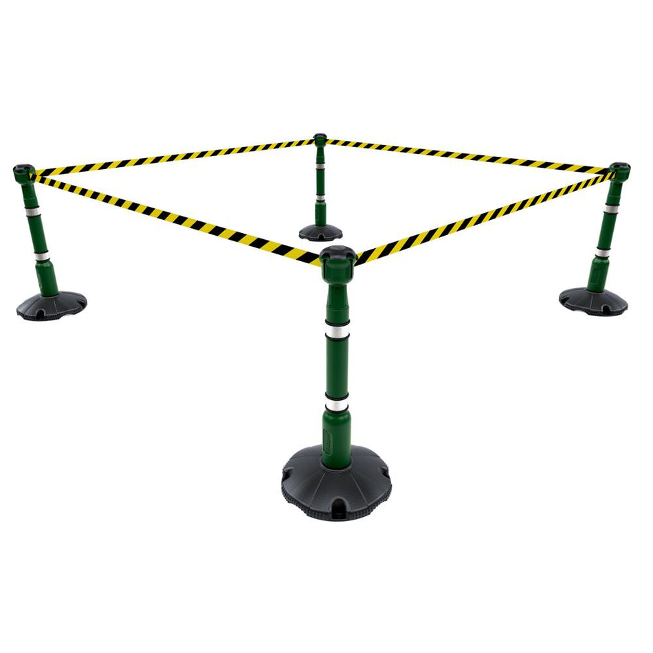 Skipper 36M Retractable Post & Base Barrier Kit
