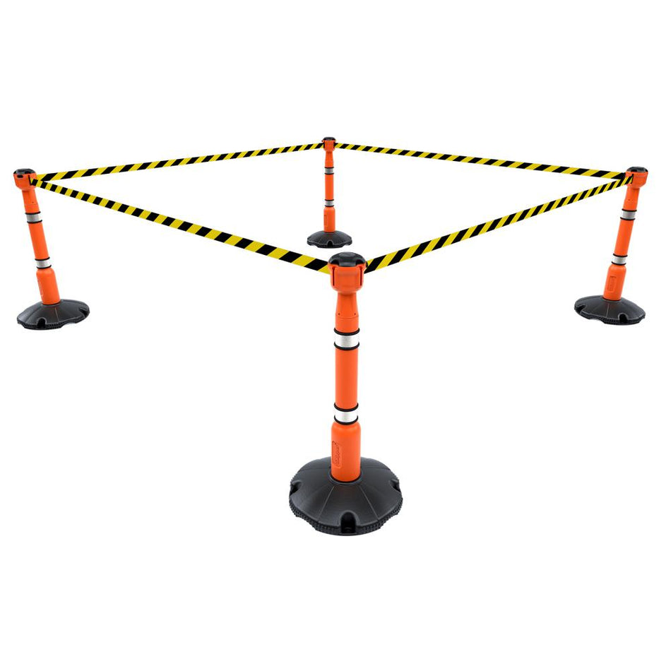 Skipper 36M Retractable Post & Base Barrier Kit