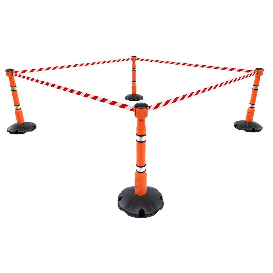 Skipper 36M Retractable Post & Base Barrier Kit