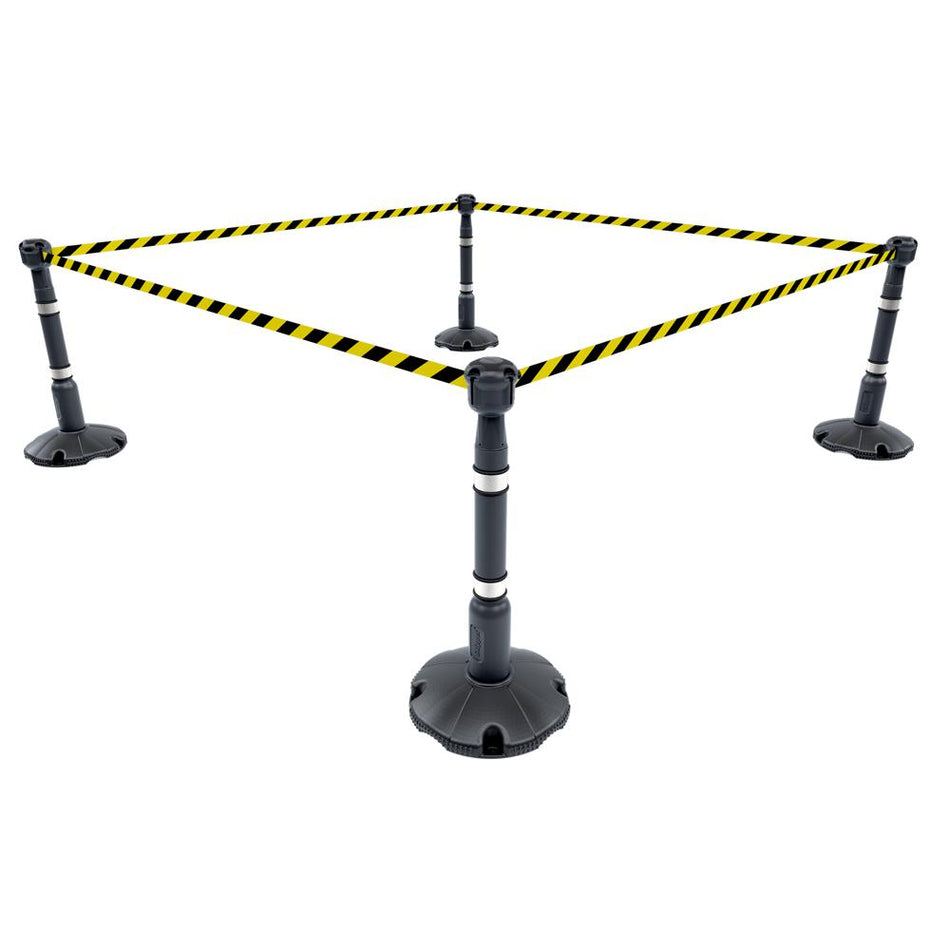 Skipper 36M Retractable Post & Base Barrier Kit