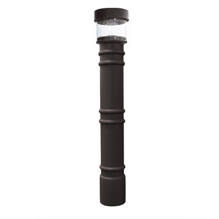 Hard Wired Lighted Bollard Covers for 4" and 6" Pipe - S4 Bollards