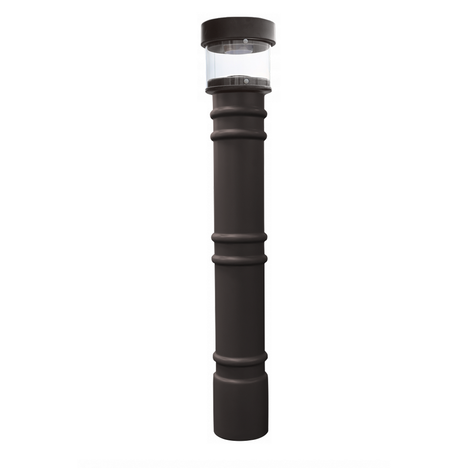 Hard Wired Lighted Bollard Covers for 4" and 6" Pipe - S4 Bollards