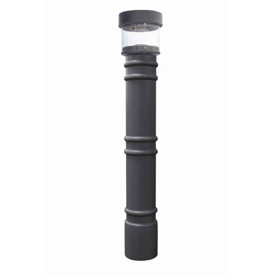 Hard Wired Lighted Bollard Covers for 4" and 6" Pipe - S4 Bollards