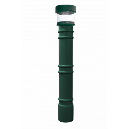 Hard Wired Lighted Bollard Covers for 4" and 6" Pipe - S4 Bollards