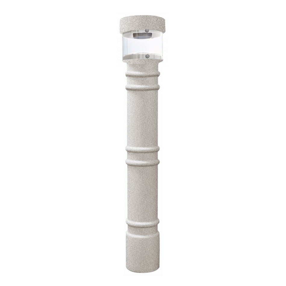 Hard Wired Lighted Bollard Covers for 4" and 6" Pipe - S4 Bollards