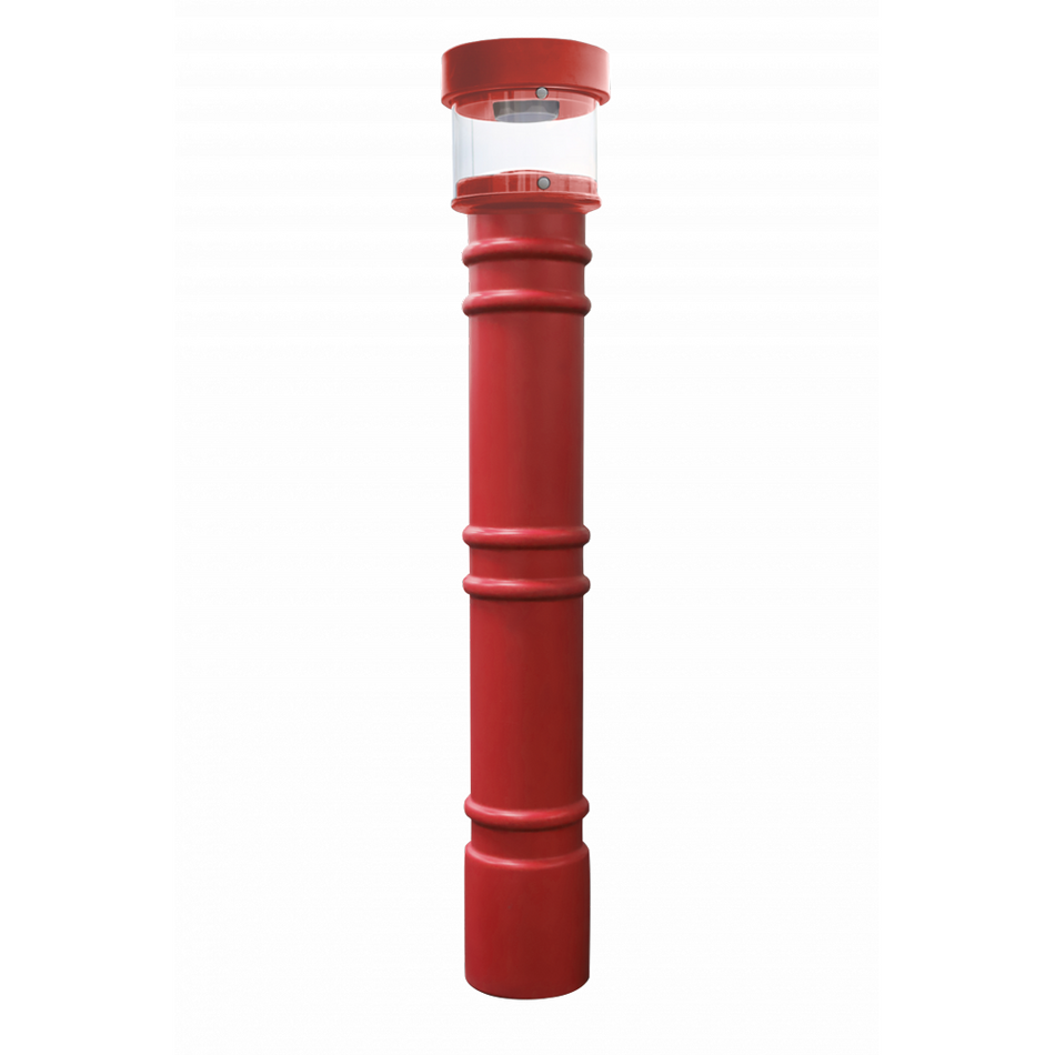 Hard Wired Lighted Bollard Covers for 4" and 6" Pipe - S4 Bollards