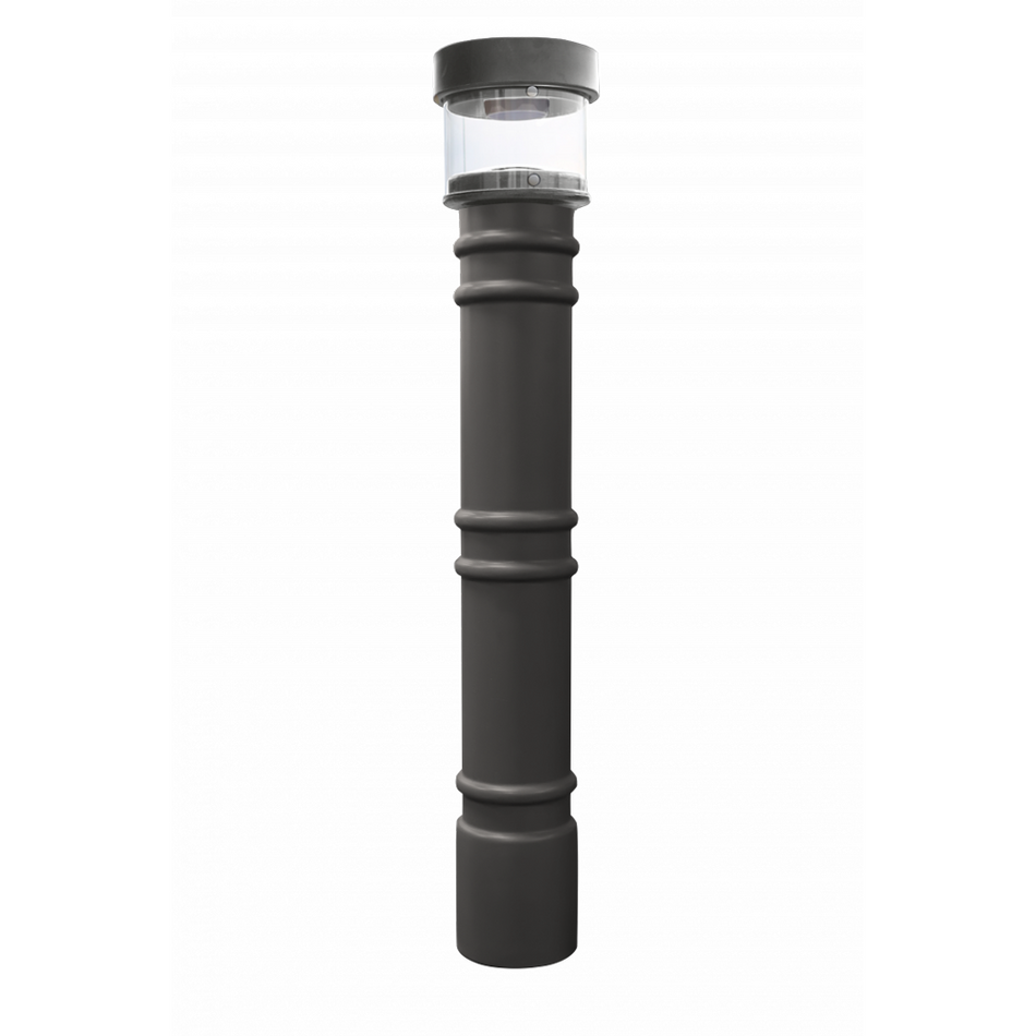 Hard Wired Lighted Bollard Covers for 4" and 6" Pipe - S4 Bollards