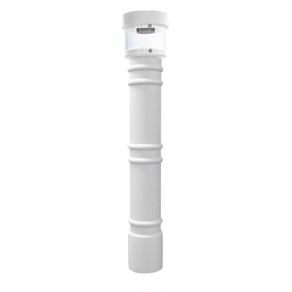 Hard Wired Lighted Bollard Covers for 4" and 6" Pipe - S4 Bollards