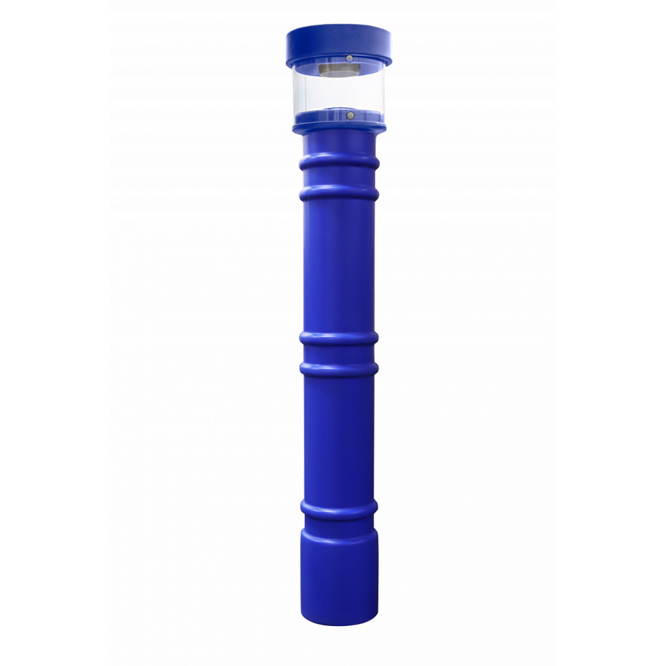 Hard Wired Lighted Bollard Covers for 4" and 6" Pipe - S4 Bollards