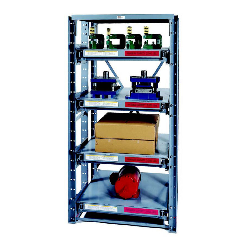 Expandable Roll-Out Shelf Rack - 2000 lbs per Shelf, Easy Access ...