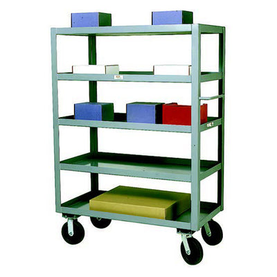 Heavy-Duty Five Shelf Service Cart - Up to 3000 lbs, Fully Assembled - Meco-Omaha
