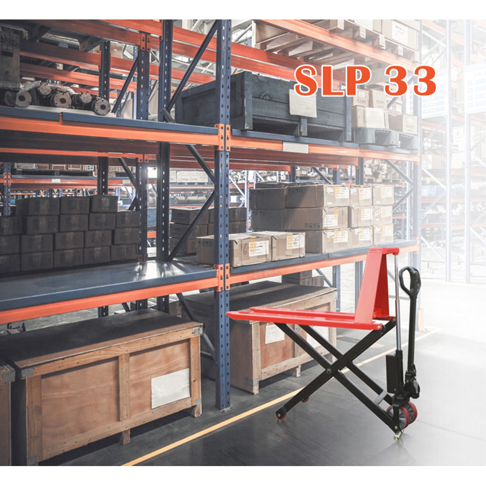 SLP33 Manual Scissor Lift Pallet Truck - 3300lb Capacity - Noblelift
