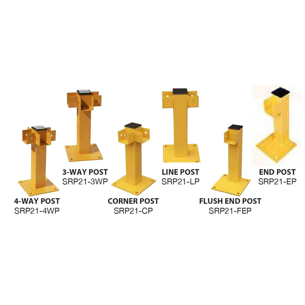 Vertical Posts for Modular Protective Railing System - Durable, Easy I ...