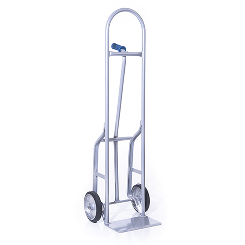 Single Pin Steel Hand Truck w/ Rubber Wheels For Round Objects (55"H) - Dutro