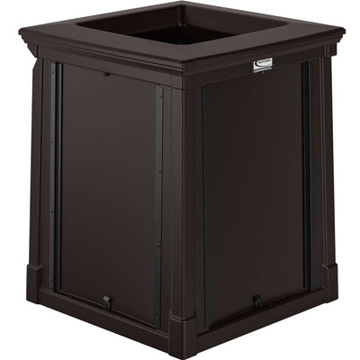 35 Gallon, Resin Customizable Garbage Can, With Open Lid - Suncast Commercial