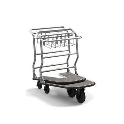 Nesting Luggage Cart With Carpet Platform - Suncast Commercial