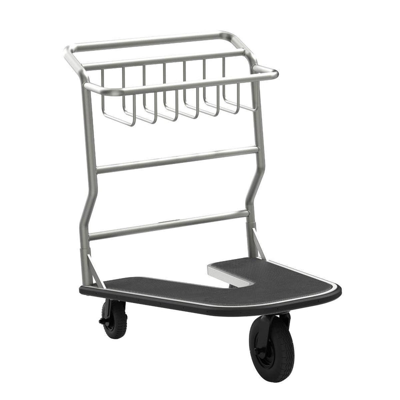Nesting Luggage Cart With Rubber Platform - Suncast Commercial