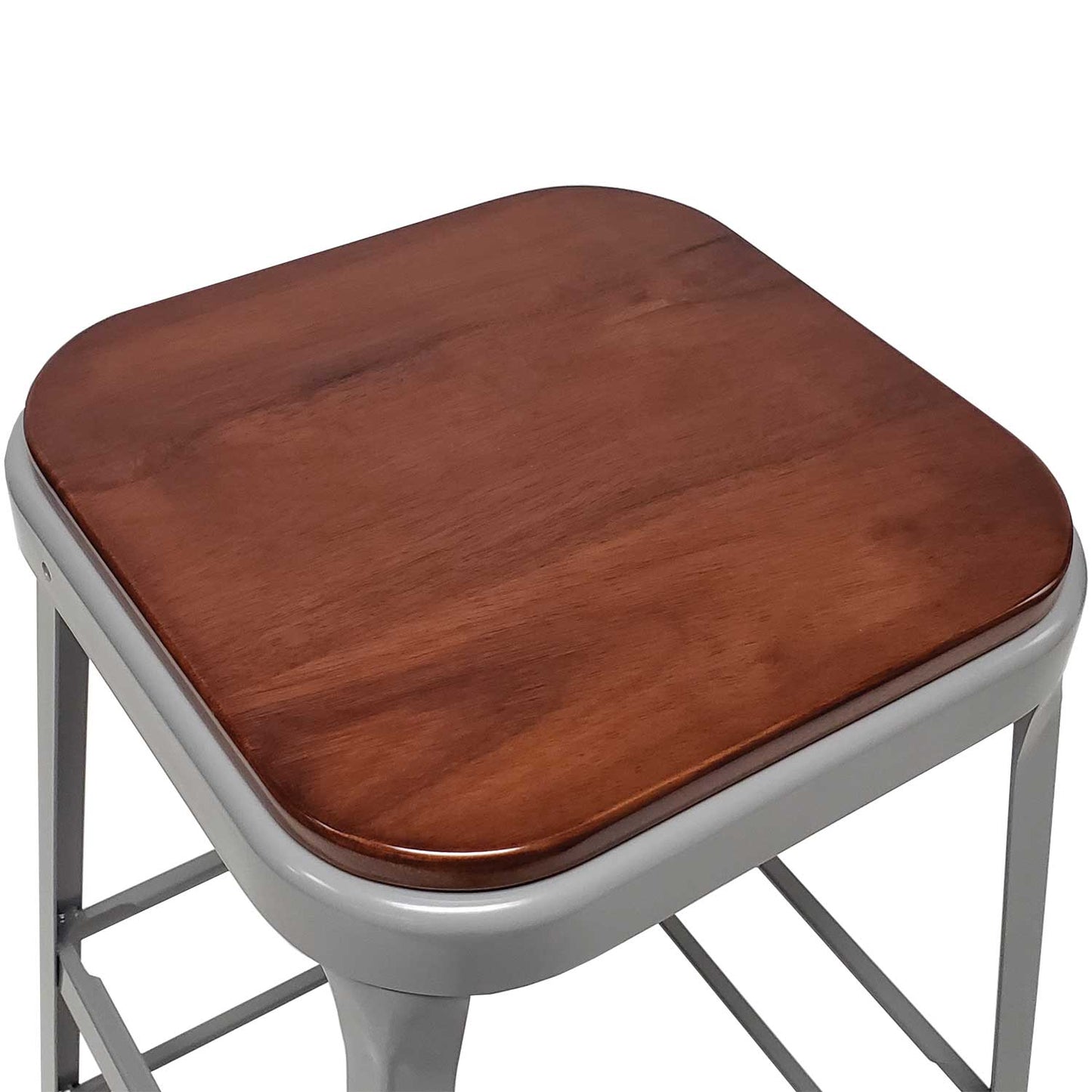 Solid Wood Seat For 1901 Metal Stool - Lyon