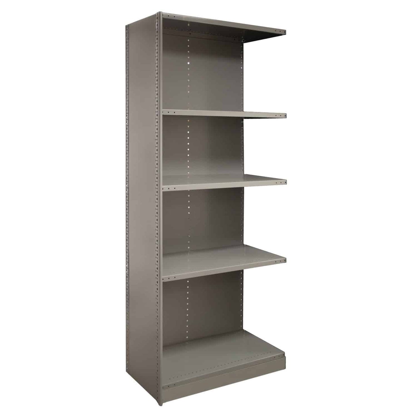 2000 Series Closed Steel Shelving Beaded Post with 5 Shelves - Lyon