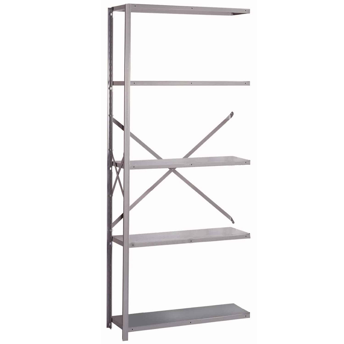 8000 Series Open Steel Shelving with 5 Shelves - 22 Gauge - Medium-Duty - Lyon