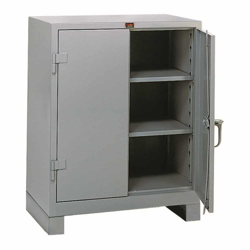 All-Welded 36"w x 21"d x 46"h Steel Industrial Counter Height Storage Cabinet - Lyon