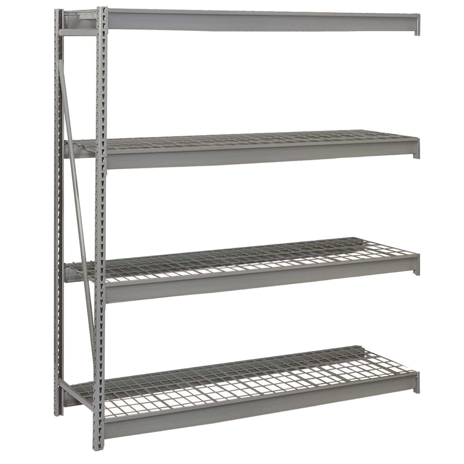 Bulk Storage Rack with Galvanized Wire Decking – Source 4 Industries