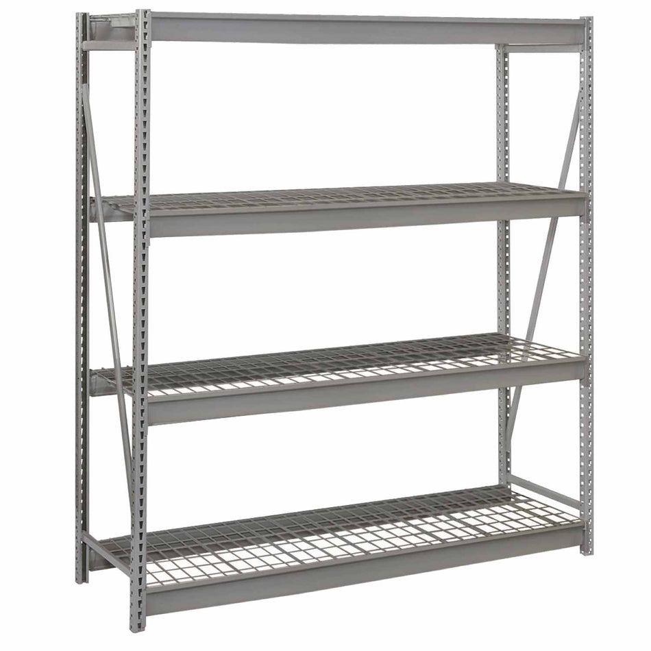 Bulk Storage Rack with Galvanized Wire Decking – Source 4 Industries