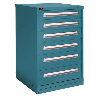 Quick Ship 6 Drawer Modular Cabinet with 84 Compartments Standard Wide Counter Height - Lyon