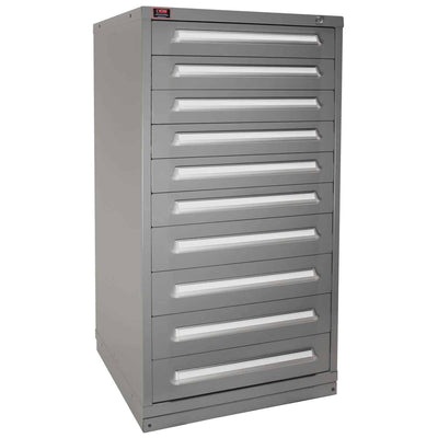 Quick Ship 10 Drawer Modular Cabinet with 168 Compartments Standard Wide Eye-Level Height - Lyon