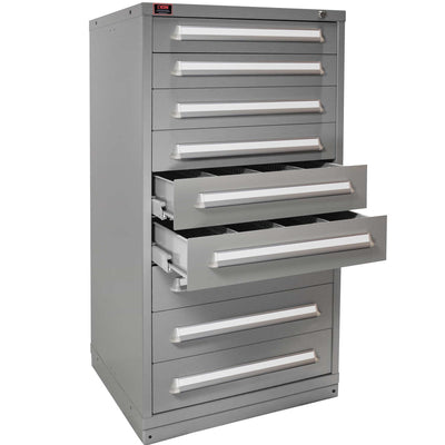 Quick Ship 9 Drawer Modular Cabinet with 144 Compartments Standard Wide Eye-Level Height - Lyon