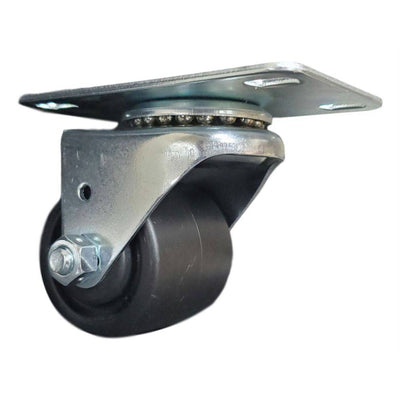 2" x 1-13/16" Polyolefin Wheel Low Profile Swivel Caster - 300 lbs. Capacity (4-Pack) - Durable Superior Casters