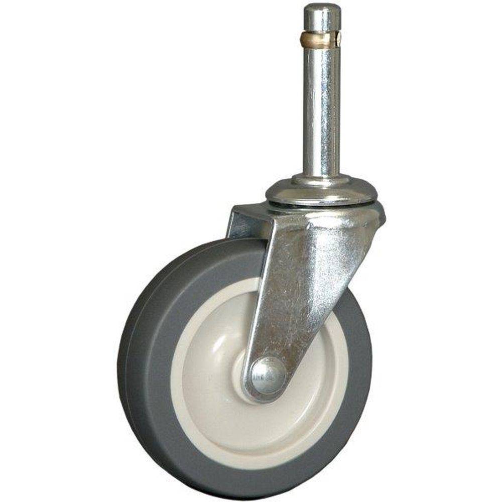 3" x 13/16" Thermo-Pro Wheel Swivel Grip Ring Stem Caster 100 lbs. Capacity (4-Pack) - Durable Superior Casters
